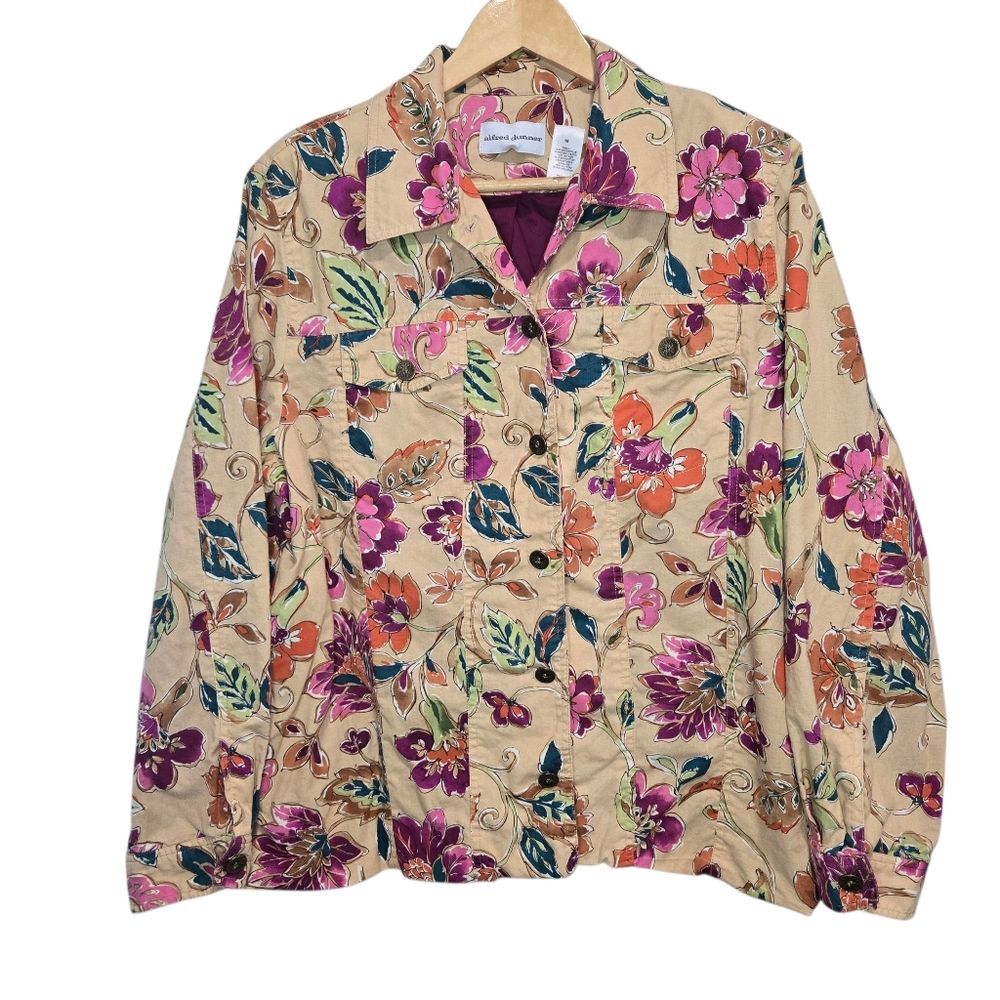 Alfred Dunner Multicolor Floral Jacket